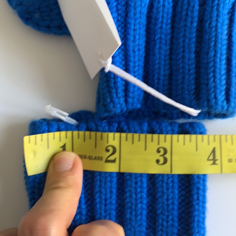 Tory Burch Sport Merino Little Grumps Mittens Blue - Picture 11 of 11